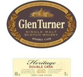 Glen Turner - Single Malt Scotch Whisky - Heritage Double Cask label