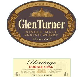 Glen Turner - Single Malt Scotch Whisky - Heritage Double Cask - Port Cask Finish label
