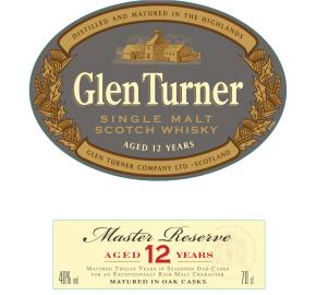 Glen Turner - Single Malt Scotch Whisky - Master Reserve 12 Year Old label