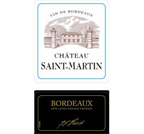 Chateau Saint Martin Bordeaux - Rouge label