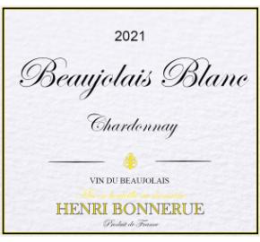 Henri Bonnerue - Beaujolais Blanc label