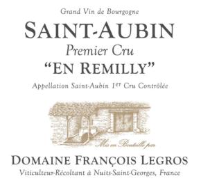 Domaine Francois Legros - Saint Aubin 1er En Remilly label