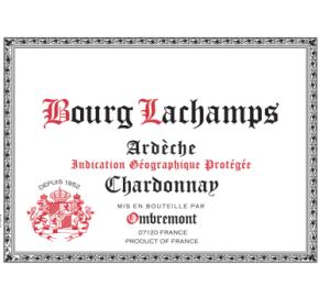 Ombremont Bourg Lachamps - Ardeche Chardonnay label
