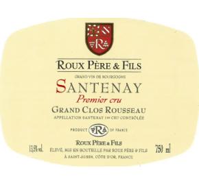 Roux Pere & Fils - Santenay 1er Cru Grand Clos Rousseau label