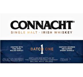 Connacht Batch One Single Malt Irish Whiskey label