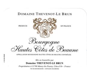 Domaine Thevenot-Le Brun & Fils - Bourgogne Hautes Cotes de Beaune Blanc label