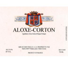 Alain Corcia - Aloxe Corton label
