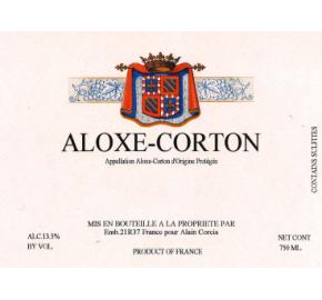 Alain Corcia - Aloxe Corton label