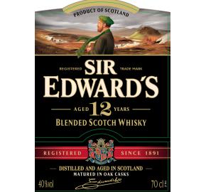 Sir Edward's - Blended Scotch Whisky - 12 Year label