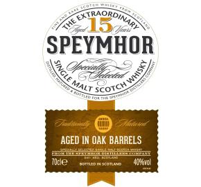Speymhor - 15 Year Old Single Malt Scotch Whisky label