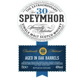 Speymhor - 30 Year Old Single Malt Scotch Whisky label