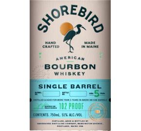 Shorebird Single Barrel Bourbon Whiskey label