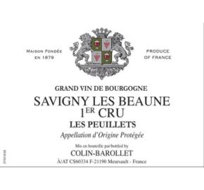 Colin Barollet - Savigny les Beaune 1er Cru Les Peuillets label