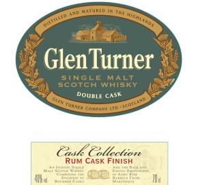 Glen Turner - Single Malt Scotch Whisky - Cask Collection - Rum Cask Finish label