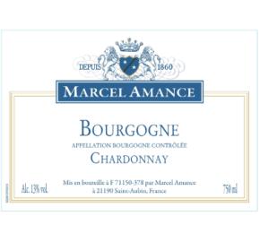 Marcel Amance - Bourgogne Chardonnay label