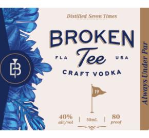 Broken Tee Craft Vodka label