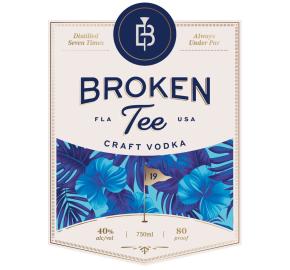 Broken Tee Craft Vodka label
