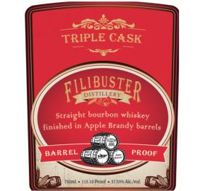 Filibuster - Straight Bourbon Whiskey - Apple Brandy Cask Finished label
