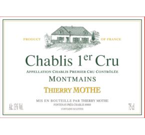 Thierry Mothe - Chablis 1er Cru - Montmains label