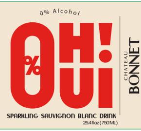 Chateau Bonnet - OH OUI! - Sparkling label
