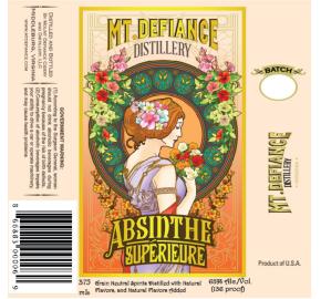 Mt. Defiance Absinthe Supérieure label