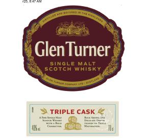 Glen Turner - Single Malt Scotch Whisky - Triple Cask label