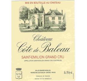 Chateau Cote De Baleau label