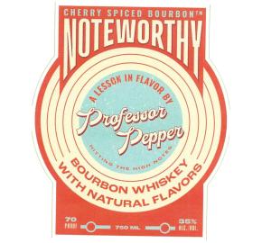 Noteworthy - Cherry Spiced Bourbon Whiskey label
