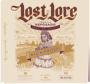 Lost Lore - Tequila Reposado High Proof label