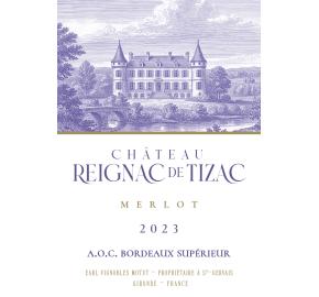 Chateau Reignac de Tizac - Merlot label