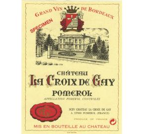 Chateau La Croix De Gay label