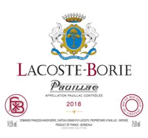Lacoste-Borie label