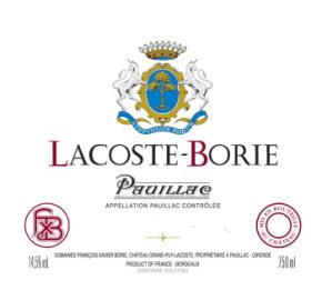 Lacoste-Borie label