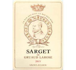 Sarget De Gruaud Larose label