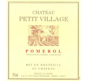 Chateau Petit Village label