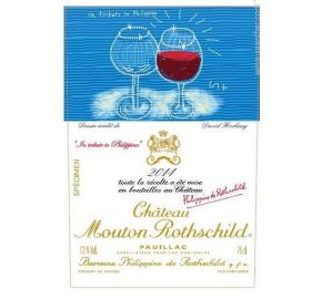 Chateau Mouton Rothschild label