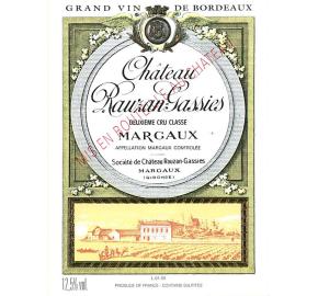 Chateau Rauzan-Gassies label