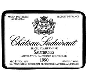 Chateau Suduiraut label
