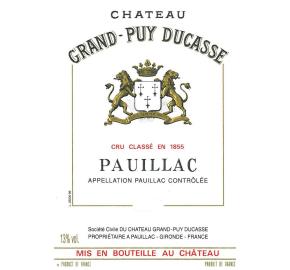 Chateau Grand-Puy Ducasse label