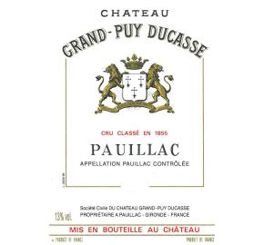 Chateau Grand-Puy Ducasse label