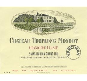 Chateau Troplong Mondot label