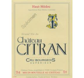 Chateau Citran label