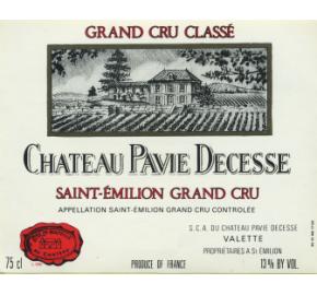 Chateau Pavie Decesse label