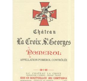 Chateau La Croix St Georges label