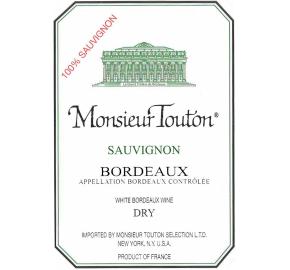 Monsieur Touton - Sauvignon Blanc label