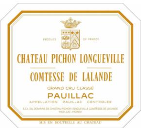 Chateau Pichon-Longueville Comtesse de Lalande label