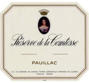 Reserve de la Comtesse de Lalande label