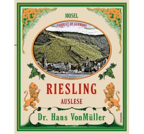 Dr. Hans VonMuller - Riesling Auslese label