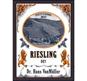 Dr. Hans VonMuller - Dry Riesling label