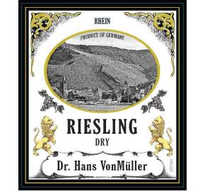 Dr. Hans VonMuller - Dry Riesling label
